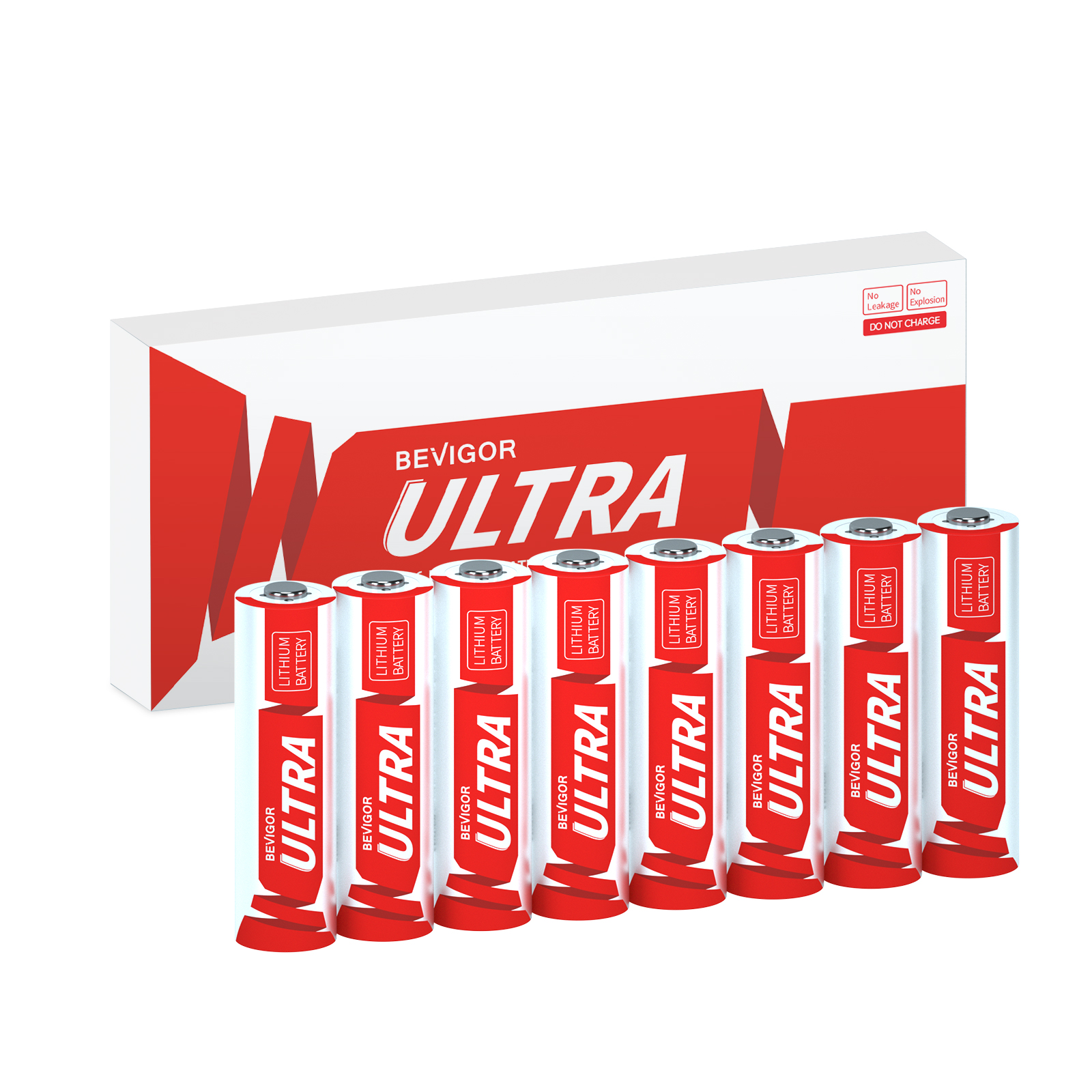 Package and individual AA lithium batteries